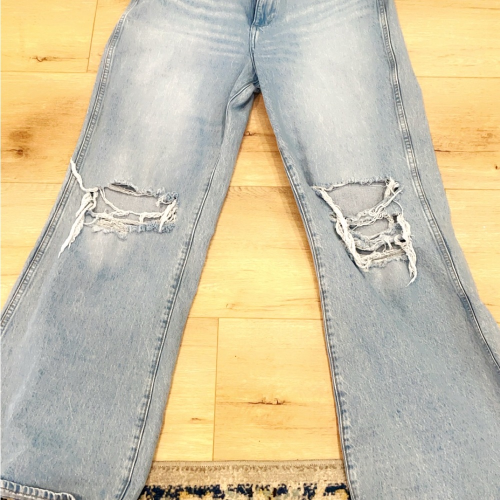 Wrangler Blue Flare Wide Leg Jeans
